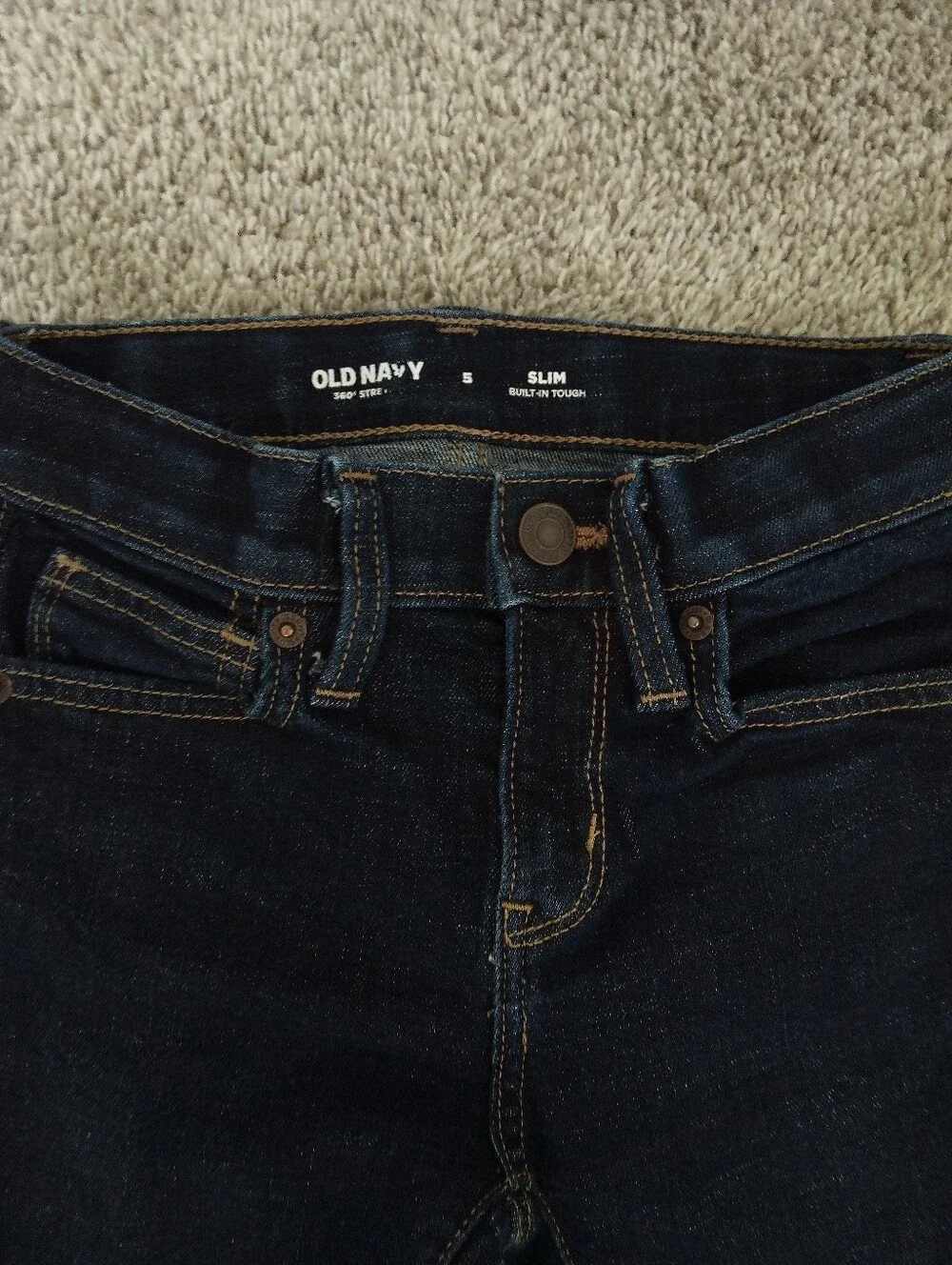 Toddler Boy Old Navy Slim Dark Blue Slim Jeans Size 5T